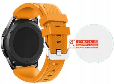 Samsung Orange Silikonowy Pasek Gear S3 Szkło