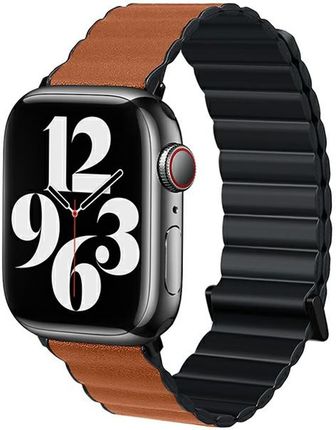 Beline Pasek Apple Watch Magnetic Pro 42/44/45/49Mm Czarno/Brązowy Black/Brown Box