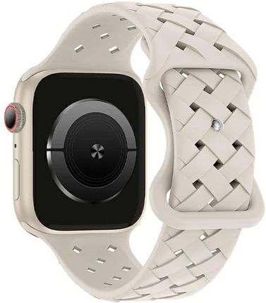Beline Pasek Apple Watch Silicone Woven 38/40/41Mm Beżowy /Starlight Box
