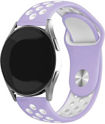 Beline pasek Watch 20mm Sport Silicone fioletowo-biały purple/white box