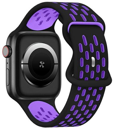 Beline Pasek Apple Watch New Sport Silicone 42/44/45/49Mm Czarno Fioletowy Black/Purple Box