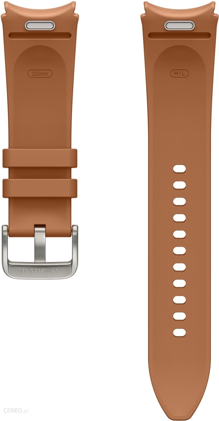 Official Samsung Camel D-Buckle Hybrid Eco-Leather Band (M/L) - For Samsung Galaxy  Watch 6 Classic