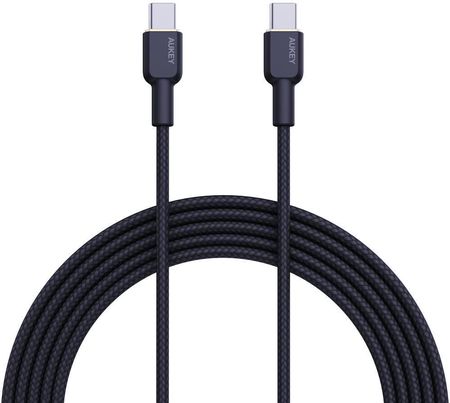 Kabel przewód USB Typ-C do TYP-C 180cm Aukey PD 60W (CB-NCC2 BK)