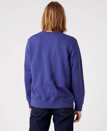 WRANGLER SLOGAN CREW BLUE RIBBON W667ILB51 - zdjęcie 3