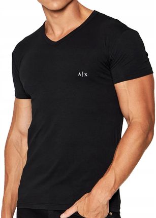 Armani Exchange t-shirt męski koszulka czarny L