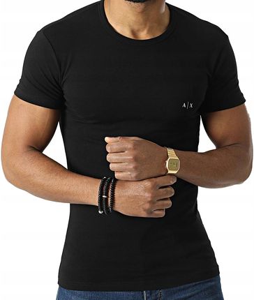 Armani Exchange t-shirt męski koszulka czarny XL