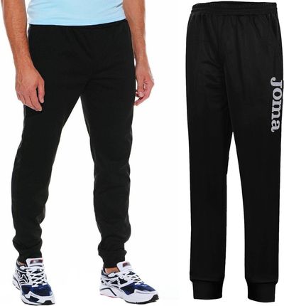 Spodnie dresowe męskie treningowe z kieszeniami Joma 9016P13.10 czarne (S)