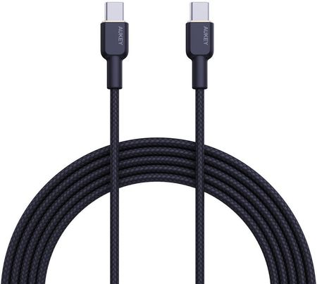 Kabel przewód USB Typ-C do TYP-C 100cm Aukey PD 60W (CB-NCC1 BK)