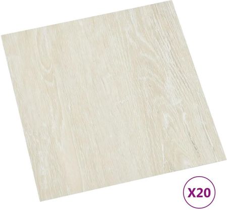 vidaXL Samoprzylepne Panele Podłogowe 20szt. PVC 1,86m² Kremowe 330144