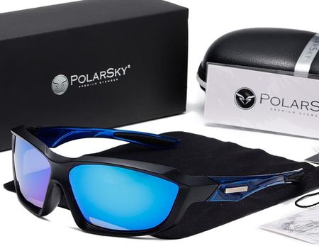 Okulary sportowe PREMIUM POLARIZED rower PolarSky w zestawie