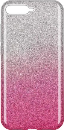 Telforceone Plecki Gradient Glitter Huawei Y6 2018 Różowe Etui