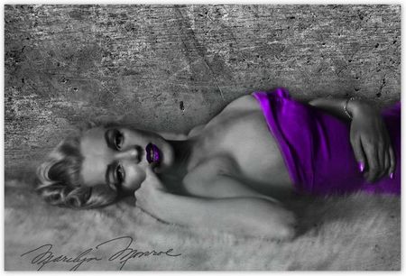 ZeSmakiem 104x70 Fioletowa Marilyn Monroe