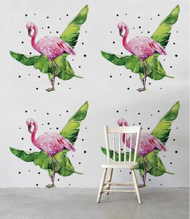 Coloray Flizelina Flamingi Na Tle Liści 416x254