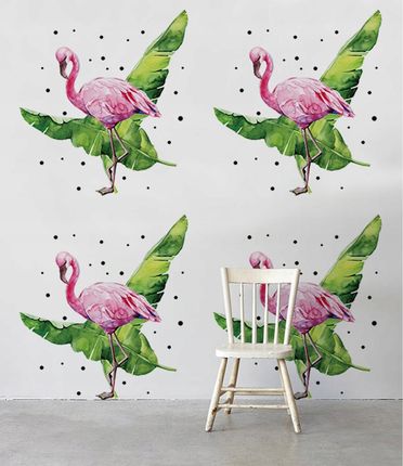 Coloray Flamingi Na Tle Liści 104x70