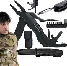 Vision Group Multitool Zestaw Survivalowy Komplet 16W1 Nóż Bity