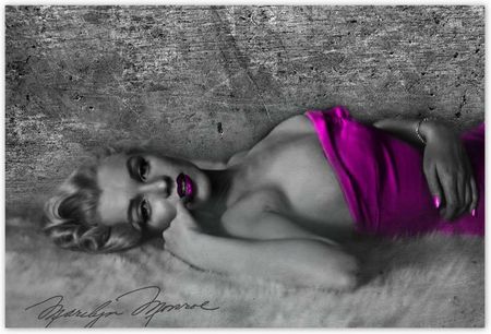 104x70 Różowa Marilyn Monroe