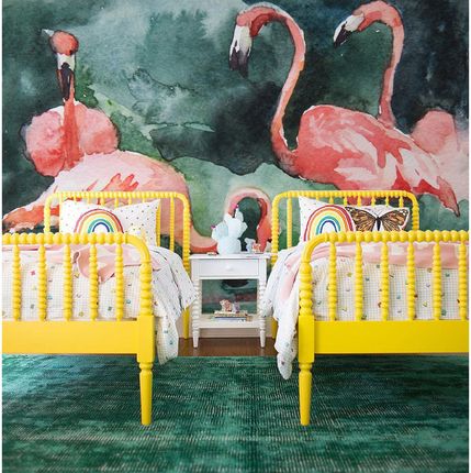 Coloray Flizelina Malowane Flamingi 416x254
