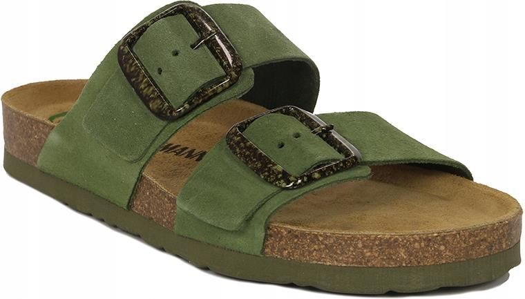 Dr. Brinkmann Klapki zamsz 700335-07 zielone r.38 - Ceny i