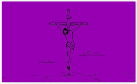ZeSmakiem Jezus Chrystus Na Krzyżu