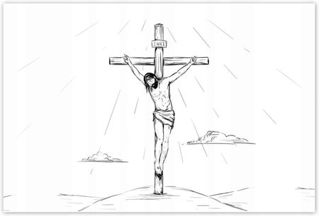 ZeSmakiem 104x70 Ukrzyżowanie Jezus Krzyż