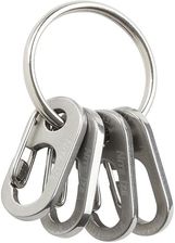 Brelok Do Kluczy Z Karabińczykami Nite Ize Keyring Microlink Srebrny