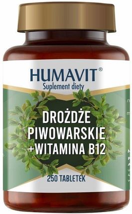 Humavit Drożdże Piwowarskie + Witamina B12 250Tabl.