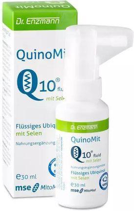 QuinoMit Q10® Fluid z selenem MSE dr Enzmann 30 m. Płynny koenzym Q10 (ubichinol)