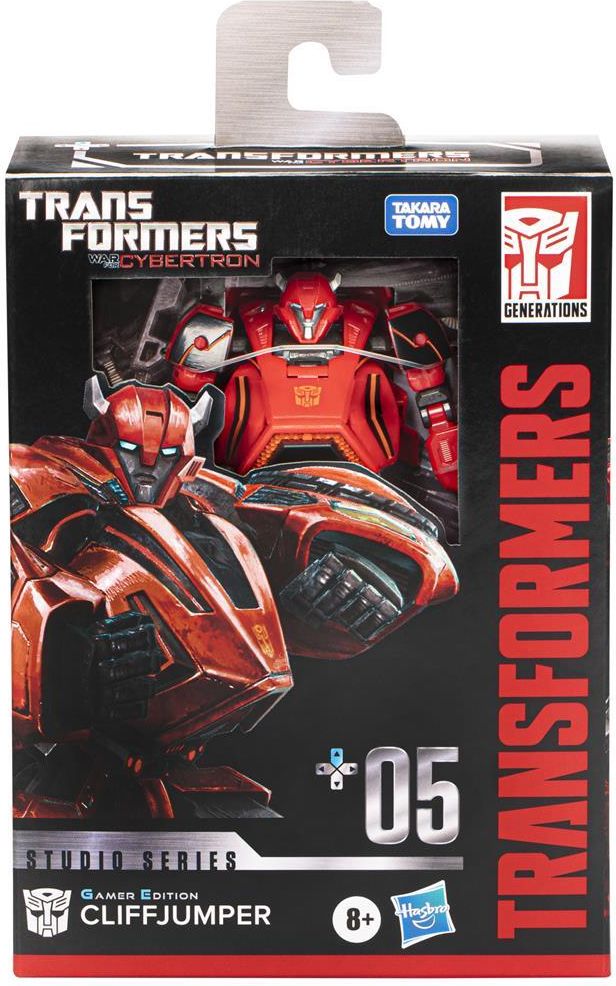 Action Figure Transformers Studio Series Cliffjumper Gamer Edition - 11 Cm, Ispirata A War For Cybertron