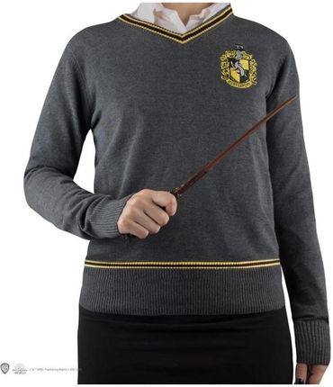 Harry Potter - Hufflepuff - Grey Knitted (Medium) - Sweter -
