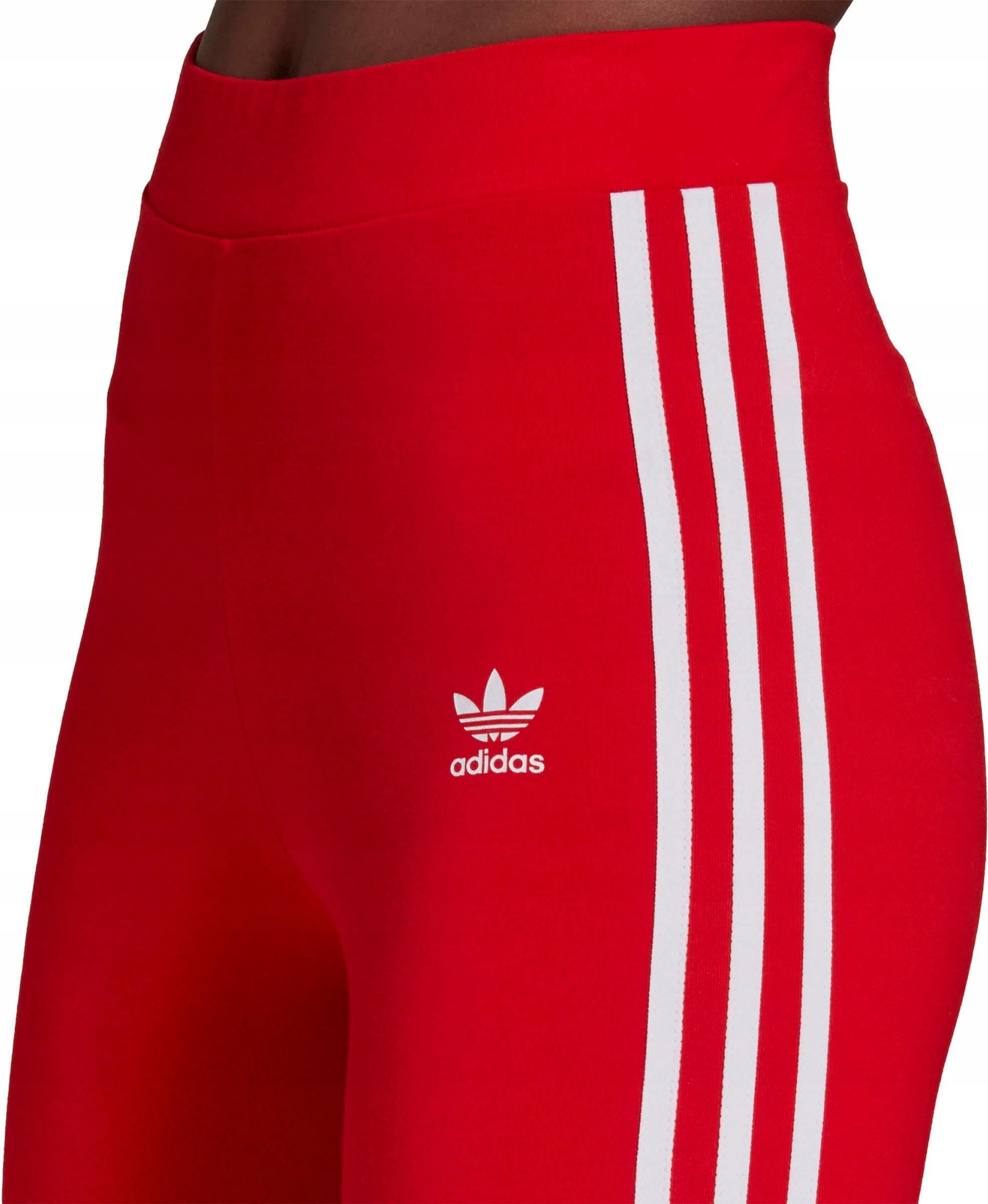 Adidas Damskie Getry Legginsy Czerwone Originals - Ceny i opinie - Ceneo.pl