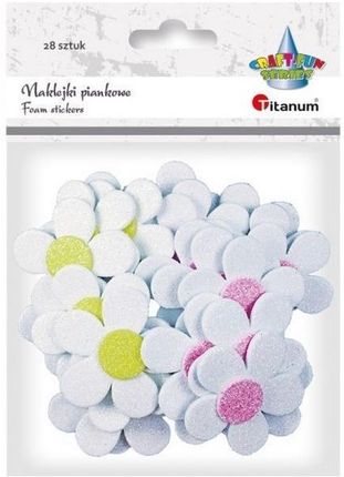 Titanum Naklejki Piankowe 3D Kwiaty 48 42Mm Mix 28Szt.