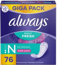 Zdjęcie Always Dailies Wkładki Higieniczne Normal 76szt. - Stalowa Wola