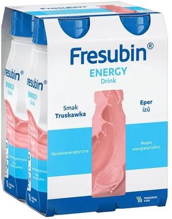 Fresubin Energy Drink Smak Truskawka Płyn 4 Butelki Po 200ml