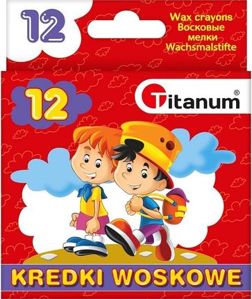 Hasta Kredki Woskowe 12 Kolorów Titanum 2112D