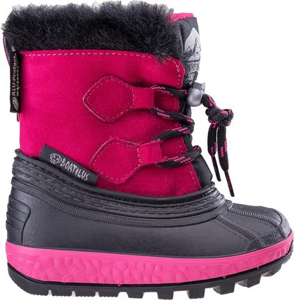 Dziecięce Śniegowce Boatilus Joggy Sint Leather Boot BO-Nj16-Var.21Zu-KD – Różowy