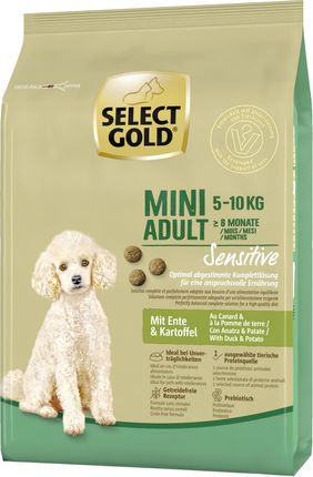 Select Gold Sensitive Mini Adult Kaczka Z Ziemniakami 1kg