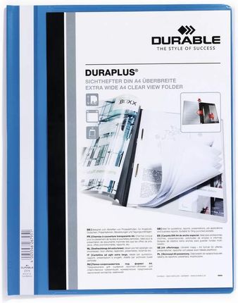 Durable Duraplus Skoroszyt Prezentacyjny A4+ Niebieski
