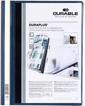 Durable Duraplus Skoroszyt Prezentacyjny A4+ Granatowy
