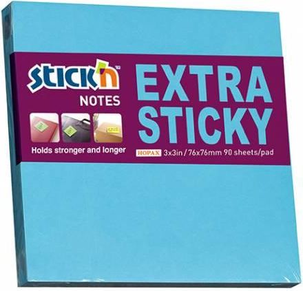 Stick'N Notes Samoprz.Stick'N Extra 76X76Mm Niebieski Neon 216736