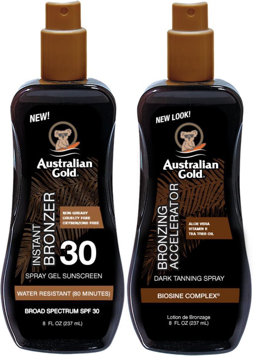 Australian Gold Spray Bronzer SPF30 + Tanning Gel Accelerator Opinie