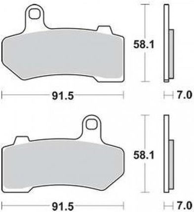 Trw Klocki Hamulcowe Tył Harley Davidson 1130 V-Rod 517739 - zdjęcie 2
