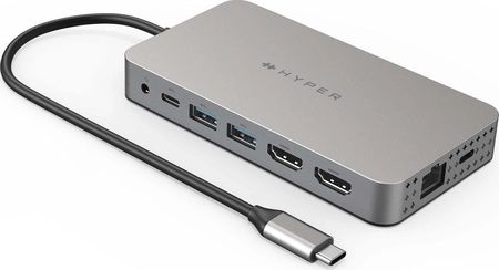 Hyperdrive Stacja/replikator HUB 4K HDMI 10-in-1 USB-C do MacBook M1/M2 (HDM1HBUGL)