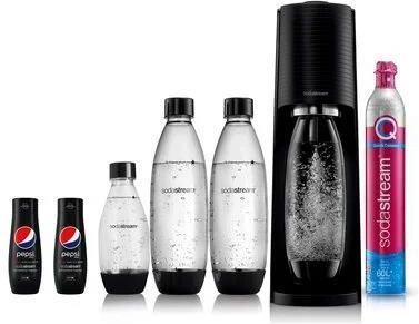 Sodastream Terra Czarny + 3 butelki + 2 Syropy Pepsi Max 1100049480