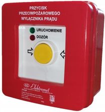 Elektromet Przycisk Ppoż N T 4 Tory Prądowe 12A R-Z Samoczynny Diody Czerw Ziel 230V Ac Ppwp-4S A (904412)