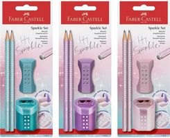 Zdjęcie Faber-Castell Zestaw Sparkle Cosmic: 2 Ołówki, Gumka, Temperówka - Wałbrzych