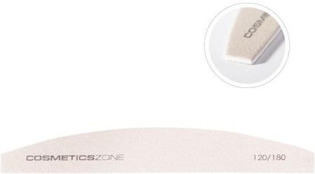 Cosmetics Zone Pilnik do paznokci hybrydowych cienki łódka - slim 120/180