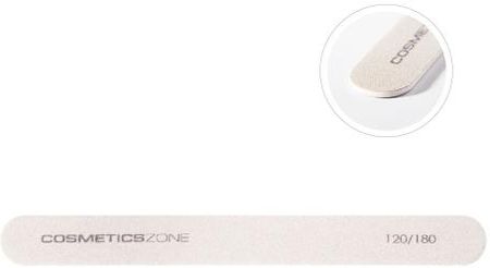 Cosmetics Zone Pilnik do paznokci hybrydowych cienki prosty - slim 120/180