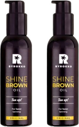 Byrokko Shine Brown Oil Olejek Opalający x2szt