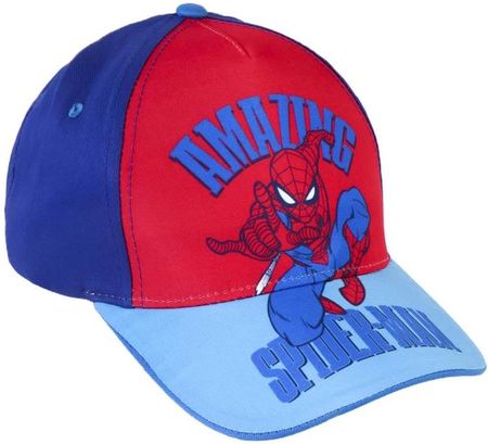 Czapka z daszkiem dziecięca bejsbolówka Spiderman niebieski daszek
