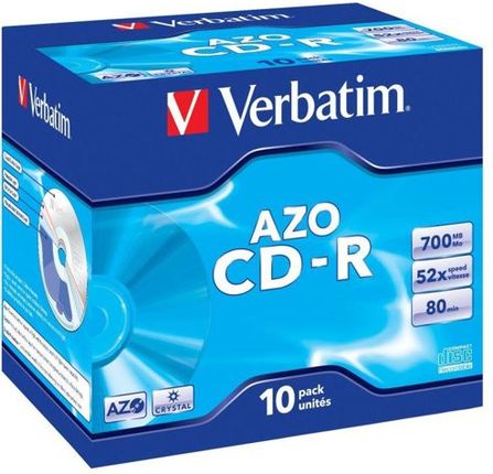 Verbatim CD-R 52x 700MB (Jewel Case 10) CRYSTAL (43327)